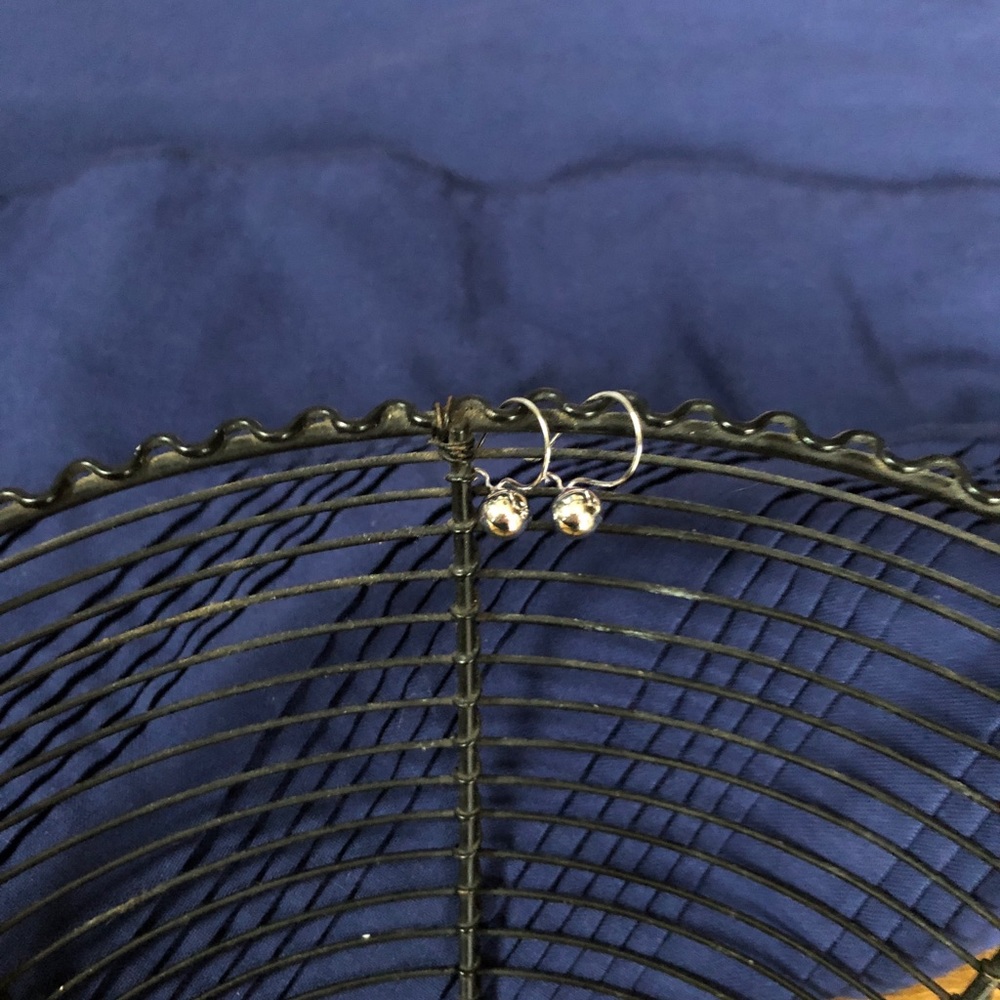 14k Gold 7mm French wire ball earrings